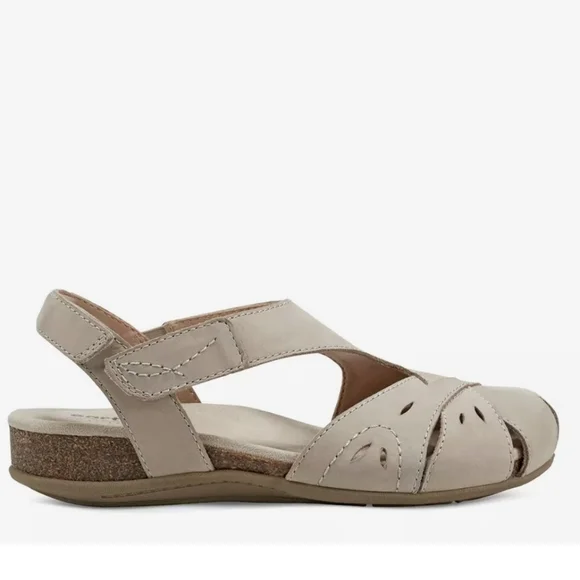 Earth Origins Womens Birdine Tan Slip On Slingback Sandals Shoes, Size 8w - Picture 10 of 10